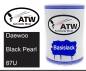 Preview: Daewoo, Black Pearl, 87U: 500ml Lackdose, von ATW Autoteile West.